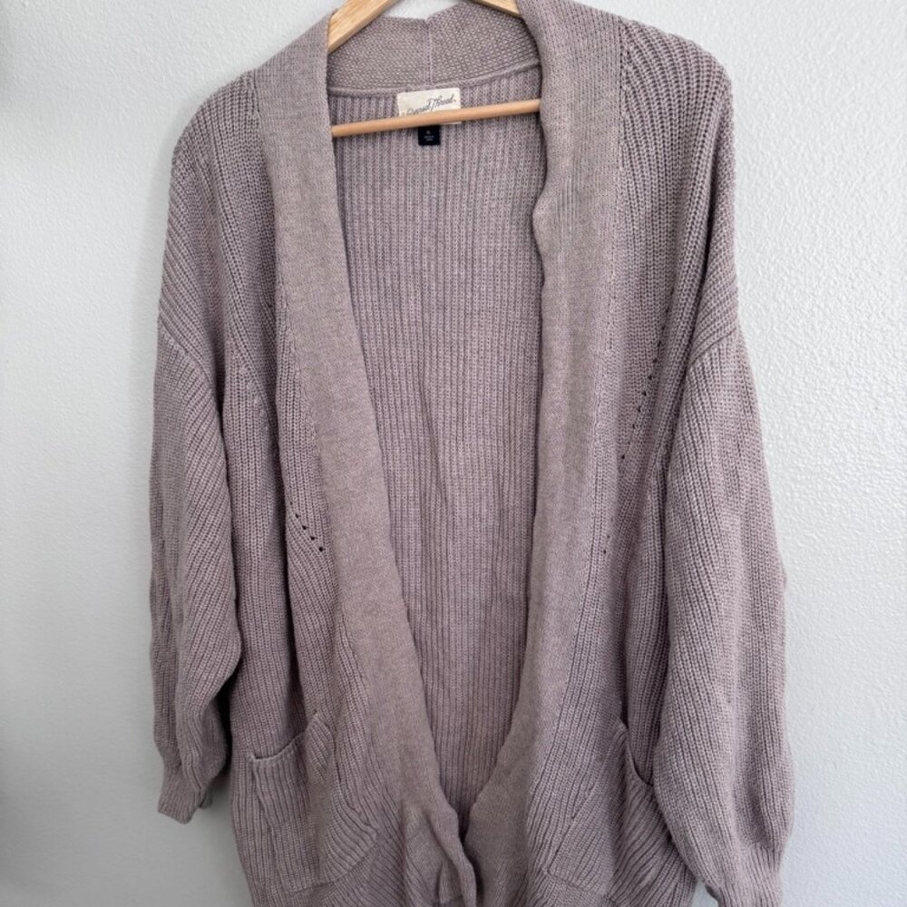 Universal Thread | Chunky Knit Open Cardigan In M… - image 3